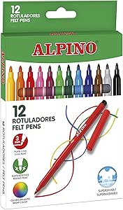 ROTULADOR ALPINO PUNTA FINA 12 COLORES