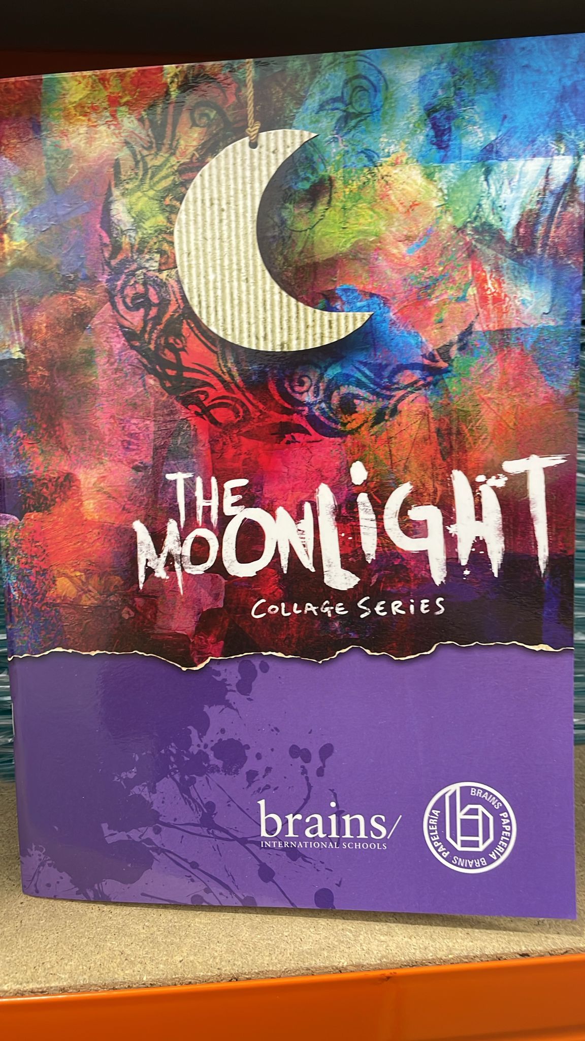 CUADERNO CUADRICULA A4 GRAPAS MORADO MOONLIGHT