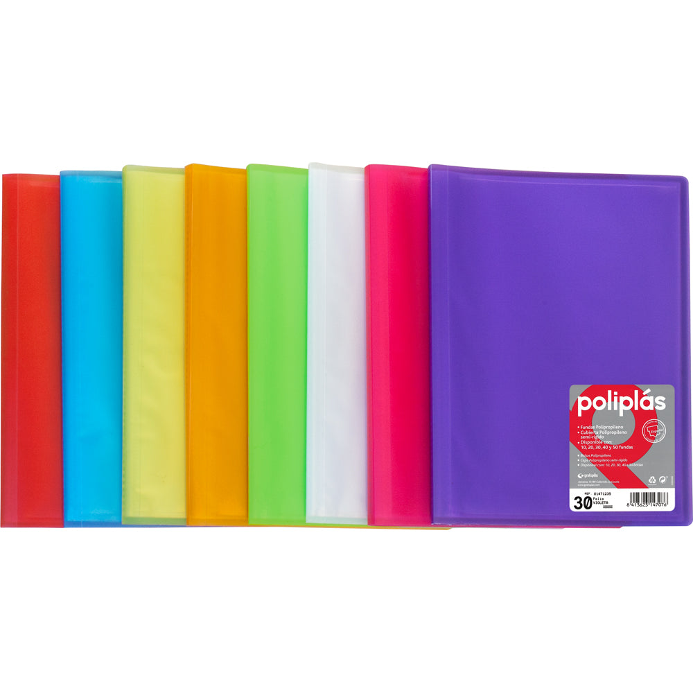CARPETA 50 HOJAS LIDERPAPEL ESCAPARATE COLORES VARIADOS