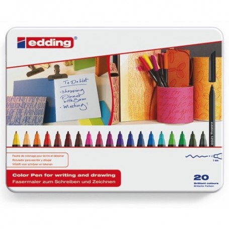 ROTULADOR EDDING PUNTA FIBRA 1200 20 unds