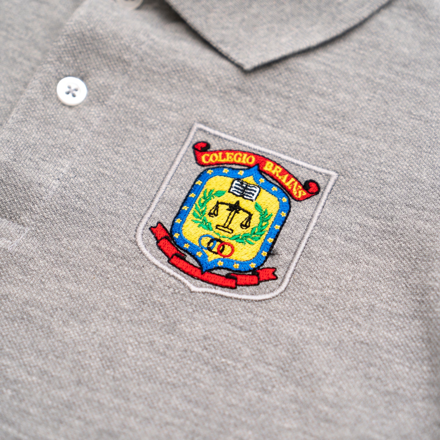 Polo manga corta Gris Brains