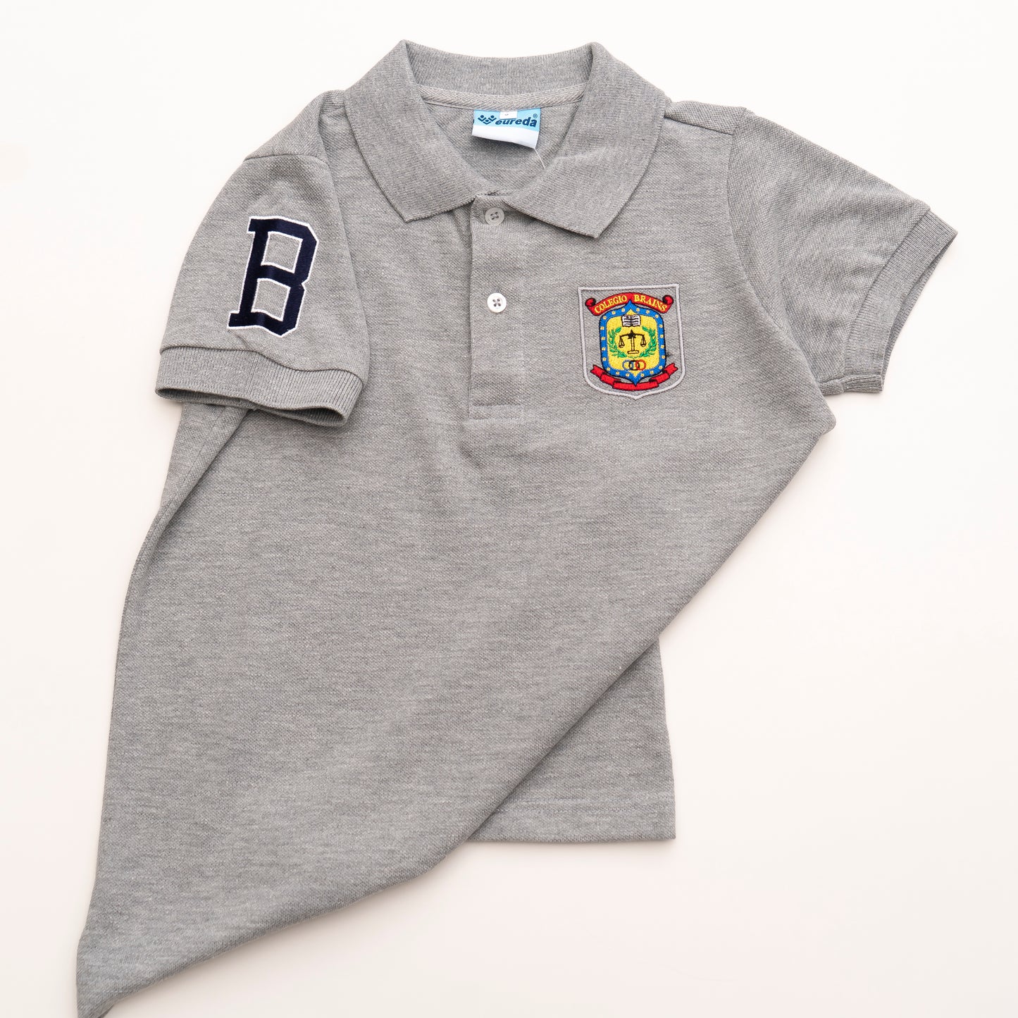 Polo manga corta Gris Brains