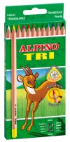 LAPICES DE COLORES ALPINO TRI ESTUCHE DE 12 COLORES SURTIDOS