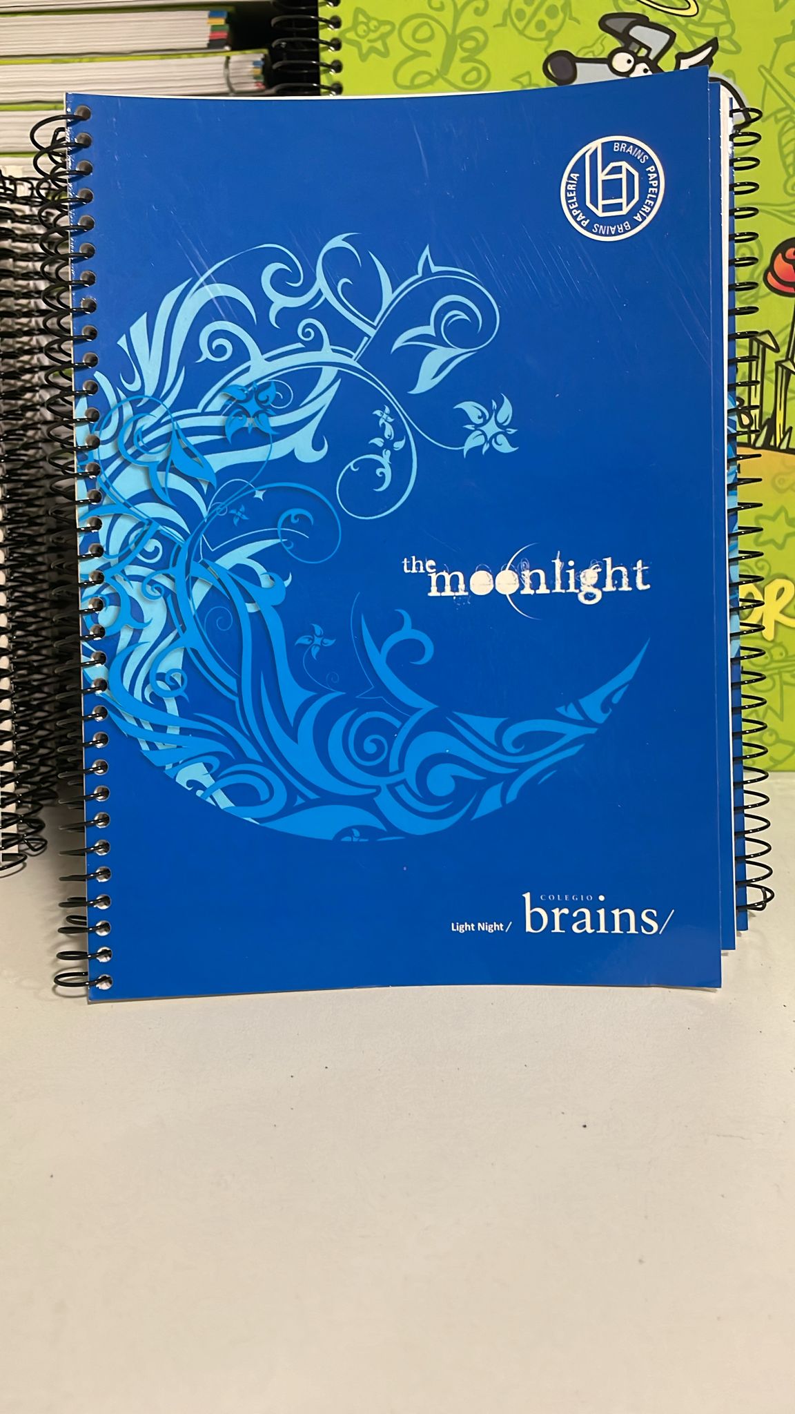 CUADERNO CUADRICULA A5 ESPIRAL AZUL MOONLIGHT