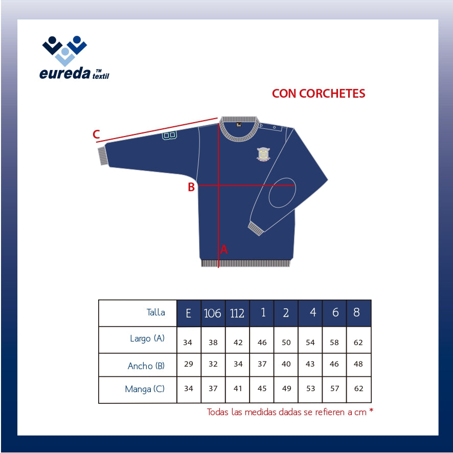Sudadera Coderas Infantil corchetes Brains