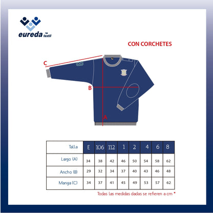 Sudadera Coderas Infantil corchetes Brains