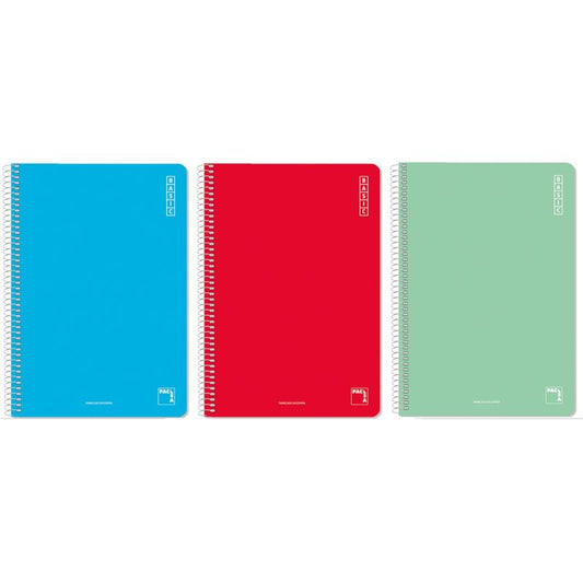CUADERNO A4 ESPIRAL 1 LÍNEA SECUNDARIA