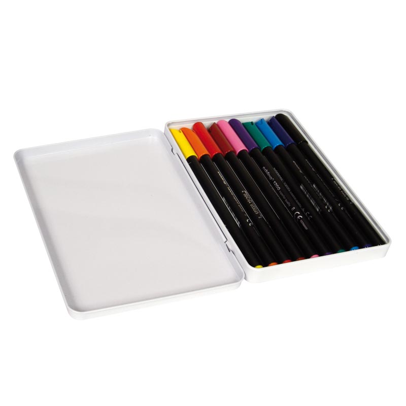 Rotulador Edding 1200 caja de 10 colores