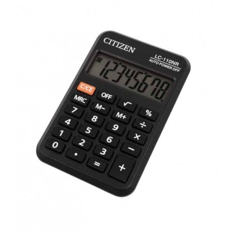 CALCULADORA CITIZEN 8 DIGITS LC110 NEGRA